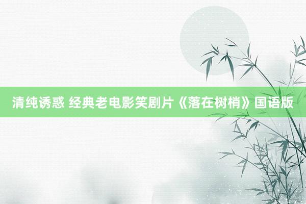 清纯诱惑 经典老电影笑剧片《落在树梢》国语版